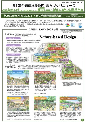 旧上瀬谷通信施設地区まちづくりニュース第３号