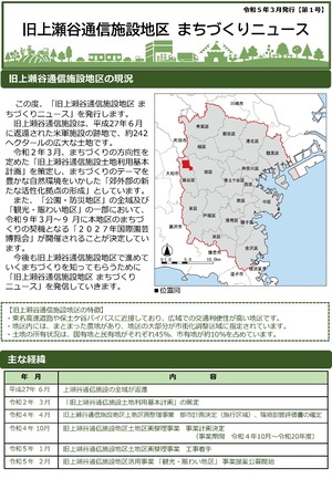 旧上瀬谷通信施設地区まちづくりニュース第１号