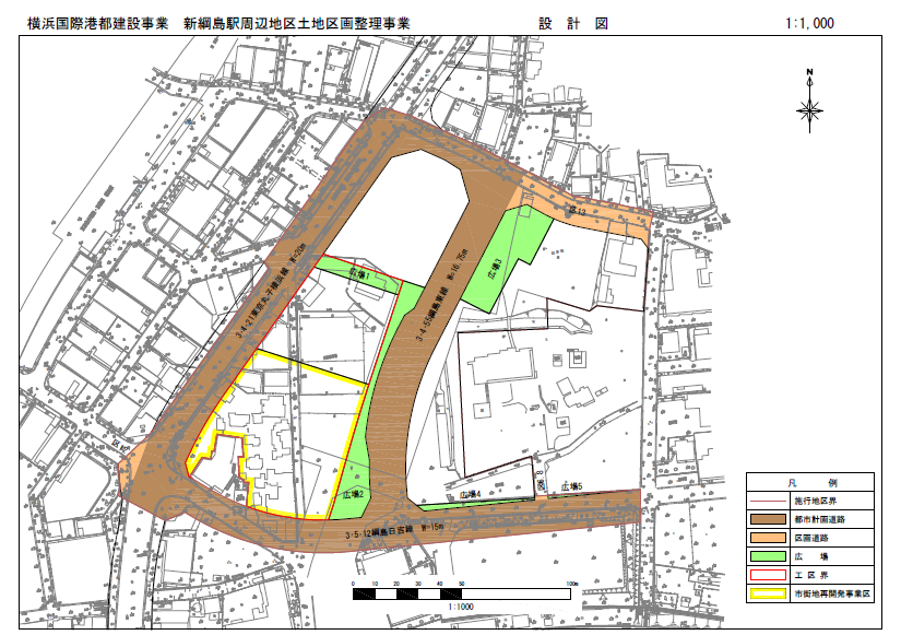 土地区画整理事業設計図