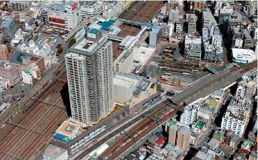 鶴見駅周辺地区航空写真