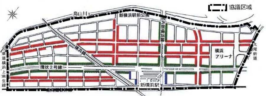 協議区域とセットバック図
