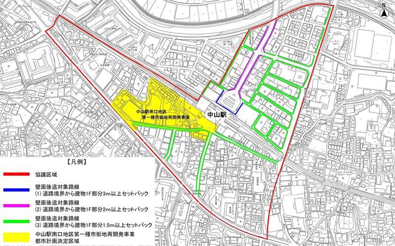 街づくり協議地区-区域図