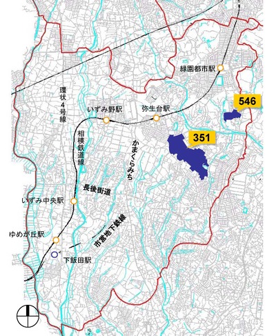 泉区建築協定一覧の図