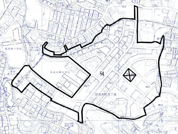 事前協議要望地区図の画像