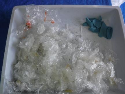 ワンウェイプラスチック（その他製品）の写真。使い捨てのラップなど。