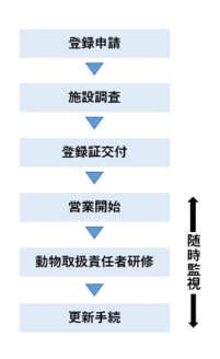 登録申請から次回更新までの流れ