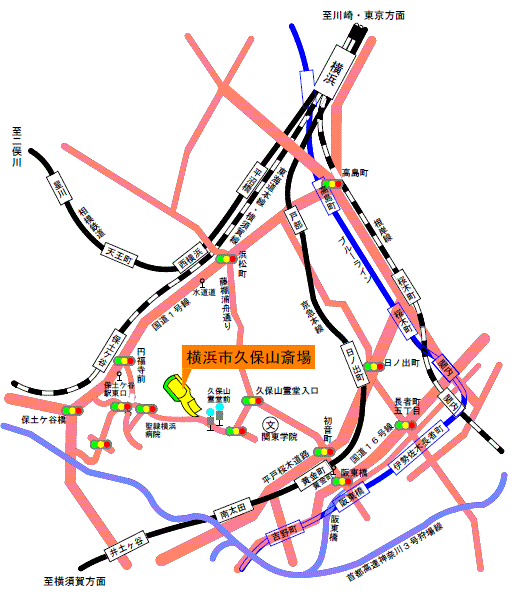 久保山斎場案内図の画像