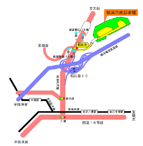 南部斎場案内図の画像