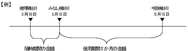 使用期間２か月を超える場合