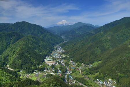 道志村全景の写真