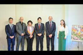 国際園芸家協会（AIPH）のペン副会長ほか関係者の皆さまと面会しました