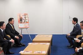 日本相撲協会の枝川親方や関係者の皆さまと面会しました