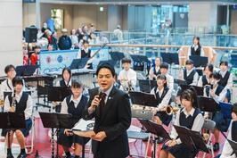 「Live！横浜」中学校吹奏楽部×横浜市消防音楽隊コンサートでご挨拶をしました