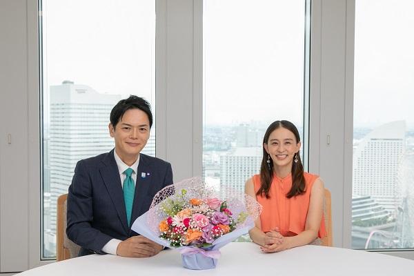 田中理恵さんと市長のツーショット