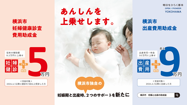 出産費用の独自助成と妊婦健診費用の助成