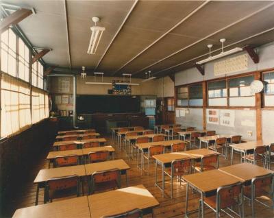 分校時代の教室の写真（現在の資料室）