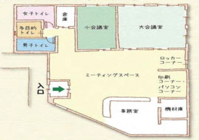 みどりーむ館内図