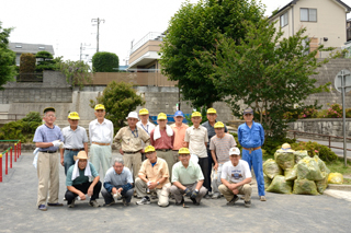 青砥第四公園の愛護会のみなさん