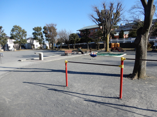 白山西台公園の鉄棒