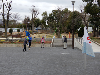 白山西台公園のグラウンド