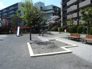 白山一丁目第二公園の砂場
