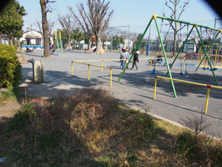 東本郷第三公園のブランコ