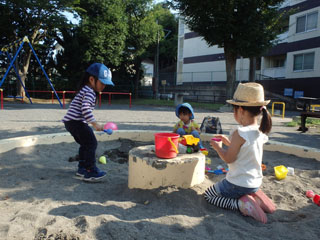 上山町北第二公園の砂場
