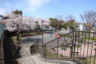 上山町南第二公園の階段