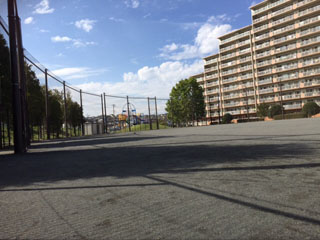 森の台中ノ谷公園のグラウンド