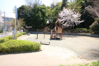天神の杜公園の広場と遊具
