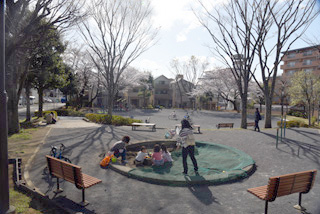 十日市場石田公園の砂場