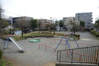 十日市場中里公園の広場と遊具2