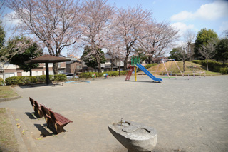 十日市場神明下公園の広場全体