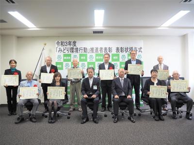 受賞者との記念撮影写真