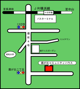 霧が丘コミュニティハウスの地図