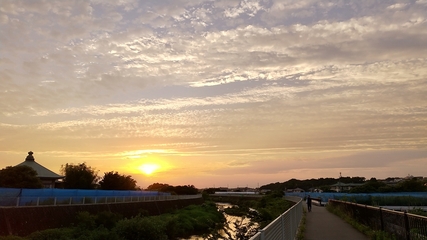 「2021年夏至の夕日」