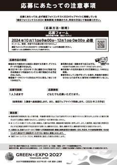 フォトコンテスト2024チラシ裏