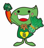 野菜をもつミドリン