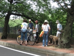 人と動物のふれあいクラブ「ぬくぬく」の防犯パトロール風景