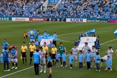 3試合前の花束贈呈
