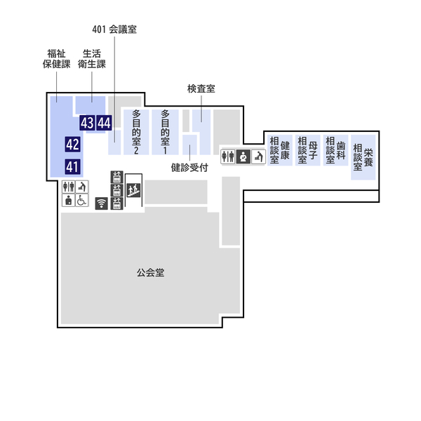 フロアマップ４階