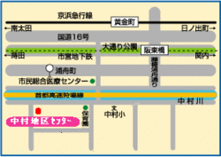 中村地区センターの地図