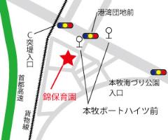 横浜市錦保育園地図