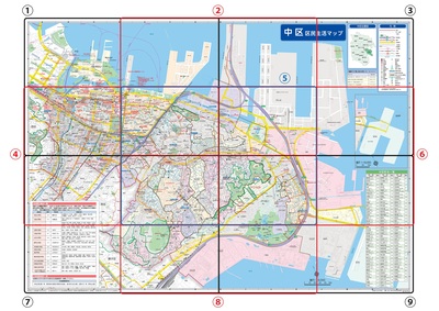 地図面の分割イメージ