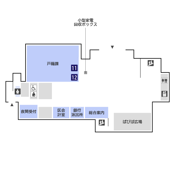 フロアマップ本館１階