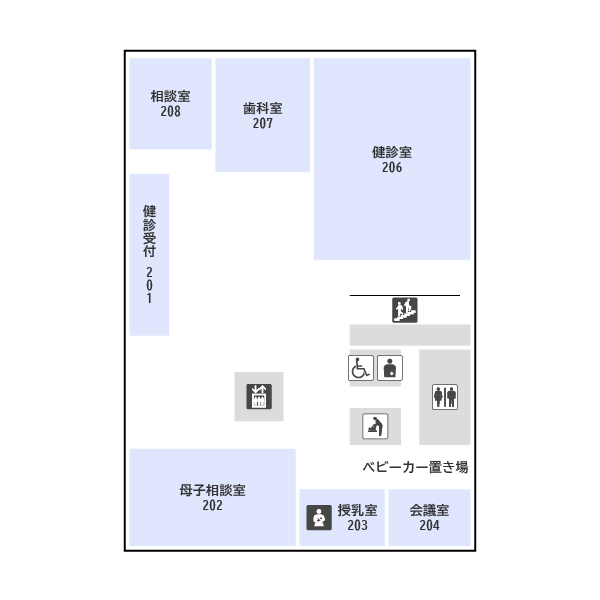 フロアマップ別館２階