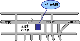 上台集会所地図