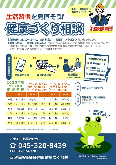 けんこうづくりそうだんちらしおもて