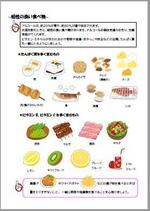お酒との相性のよい食べ物のチラシ