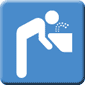 水飲み場がある場合の絵